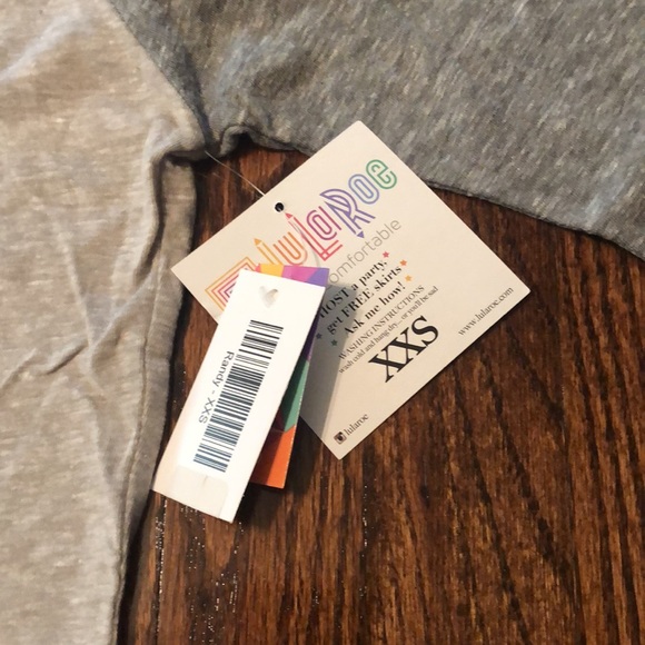 Gray Lularoe Randy XXS - Picture 2 of 7